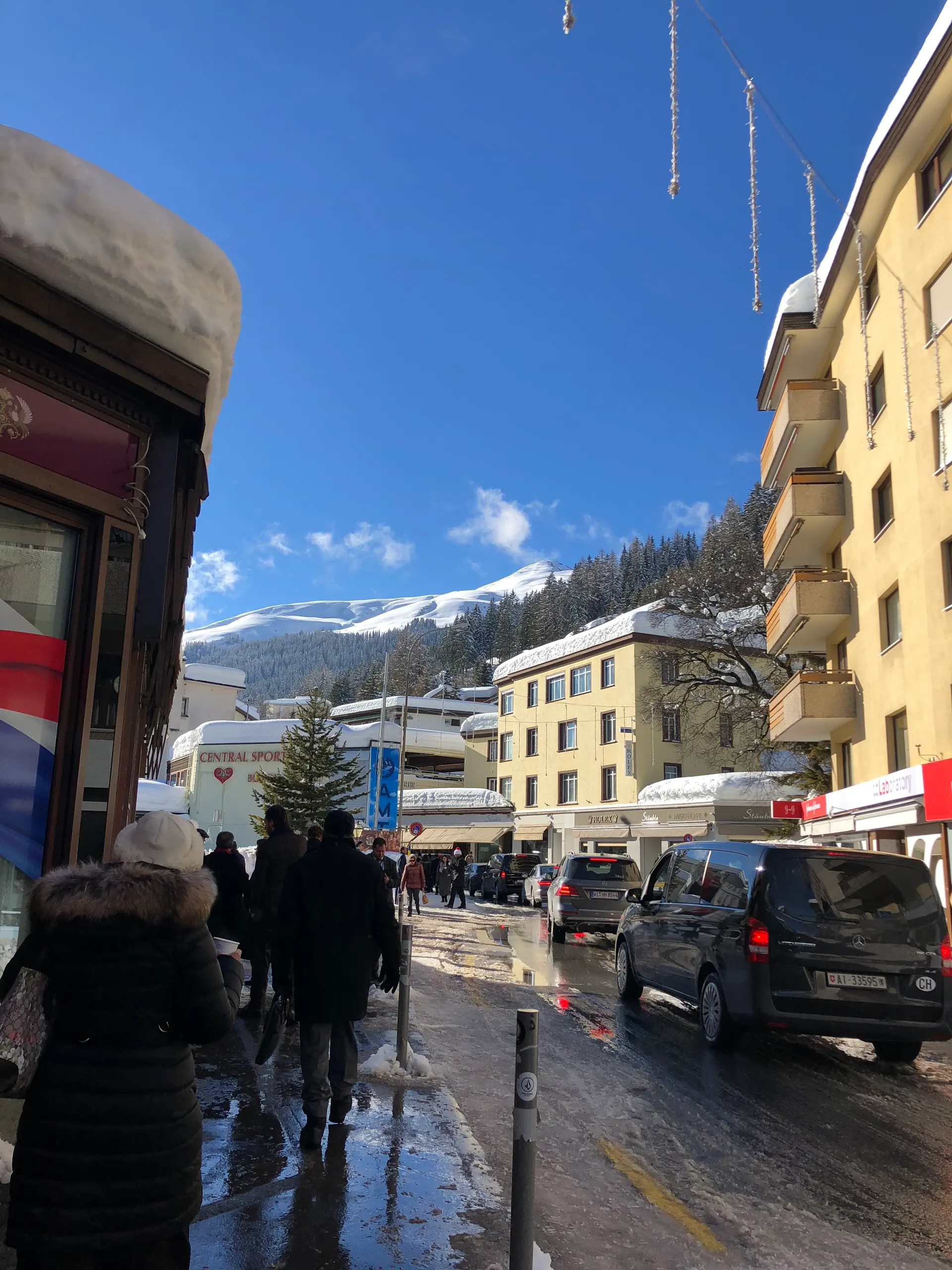 The Promenade in Davos during the Annual Meeting week